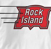 Rock Island T Shirt Vintage WHITE Railroad T Shirt Train T Shirt Vintage T Shirt