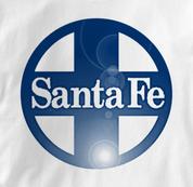 Santa Fe T Shirt Railway Logo WHITE Railroad T Shirt Train T Shirt Railway Logo T Shirt